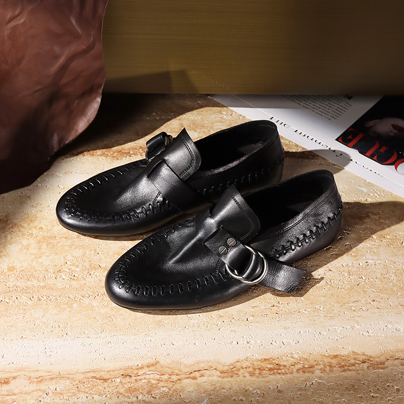 新款复古老钱风一脚蹬乐福鞋女11525C3-2